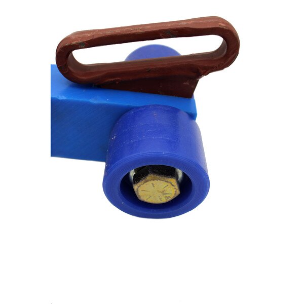close-up of small roller wheels